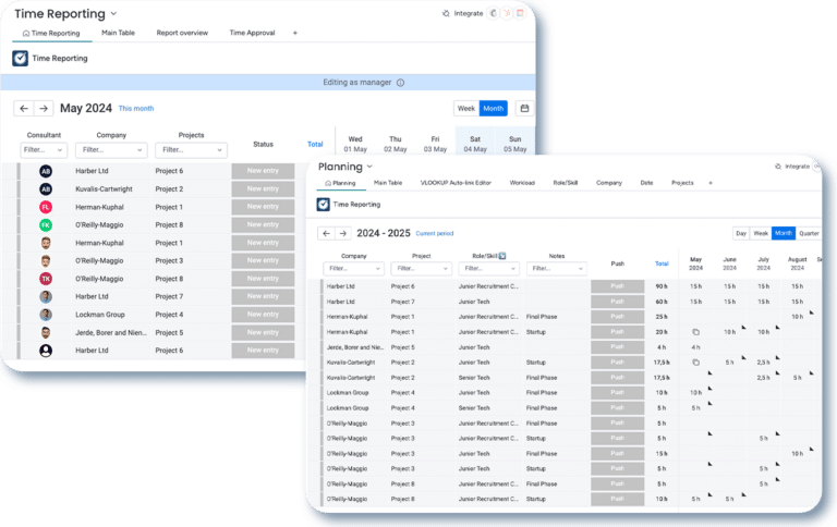 time reporting and resource allocation in monday.com for your professional services operations